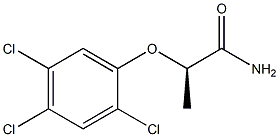 [R,(-)]-2-(2,4,5-Trichlorophenoxy)propionamide Structure