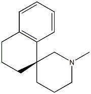 (1R)-3,4-Dihydro-1'-methylspiro[naphthalene-1(2H),3'-piperidine],,结构式