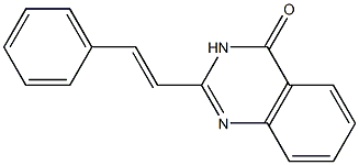 2-[(E)-2-Phenylethenyl]quinazolin-4(3H)-one Structure