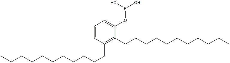 亜りん酸ジウンデシルフェニル 化学構造式