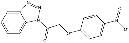 1-(4-Nitrophenoxyacetyl)-1H-benzotriazole,,结构式