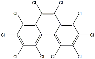 Decachlorophenanthrene Struktur