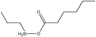 Hexanoic acid propylsilyl ester 结构式
