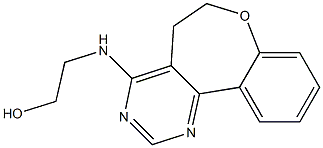 5,6-Dihydro-N-(2-hydroxyethyl)[1]benzoxepino[5,4-d]pyrimidin-4-amine Structure