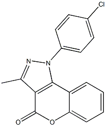 1-(4-Chlorophenyl)-3-methyl[1]benzopyrano[4,3-c]pyrazol-4(1H)-one