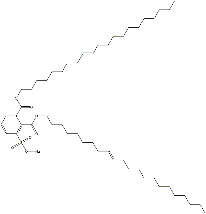 3-(Sodiosulfo)phthalic acid di(9-docosenyl) ester Struktur