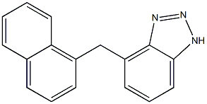 4-[(1-Naphtyl)methyl]-1H-benzotriazole,,结构式