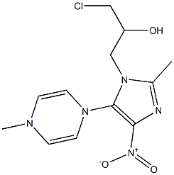 2-Methyl-5-(4-methylpyrazin-1-yl)-4-nitro-1-(3-chloro-2-hydroxypropyl)-1H-imidazole