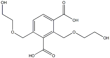 2,4-Bis[(2-hydroxyethoxy)methyl]isophthalic acid,,结构式