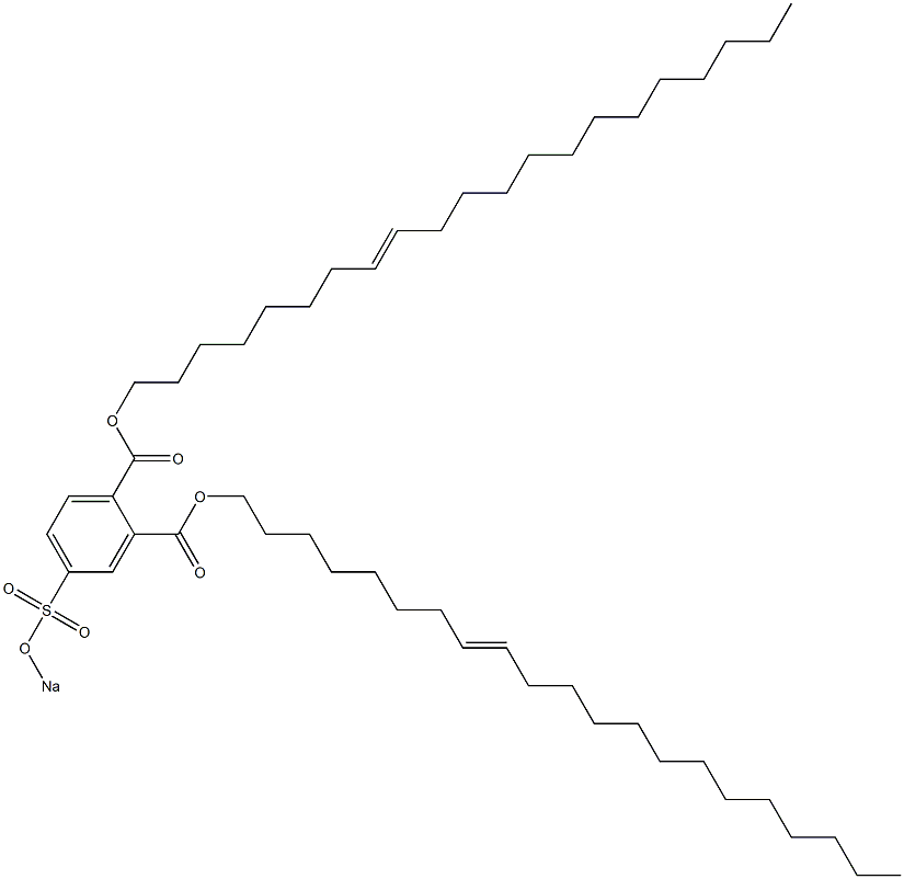 4-(Sodiosulfo)phthalic acid di(8-henicosenyl) ester Structure