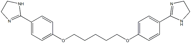 2,2'-(1,5-Pentanediyl)bis(oxy)bis(4,1-phenylene)bis(2-imidazoline) 结构式