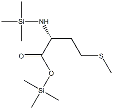 (R)-2-(Trimethylsilylamino)-4-(methylthio)butanoic acid trimethylsilyl ester 结构式