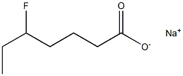  5-Fluoroheptanoic acid sodium salt