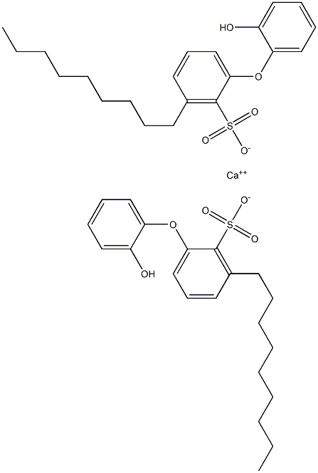 ビス(2'-ヒドロキシ-3-ノニル[オキシビスベンゼン]-2-スルホン酸)カルシウム 化学構造式