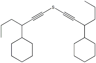 Cyclohexyl(1-hexynyl) sulfide Struktur