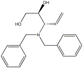 (2S,3S)-3-(Dibenzylamino)-4-pentene-1,2-diol,,结构式