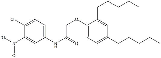 N-(4-Chloro-3-nitrophenyl)-2-(2,4-diamylphenoxy)acetamide Structure