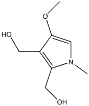 4-メトキシ-1-メチル-1H-ピロール-2,3-ジメタノール 化学構造式