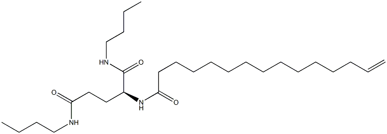 N2-(14-Pentadecenoyl)-N1,N5-dibutylglutaminamide Structure