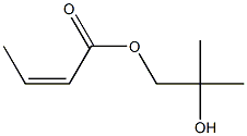 Isocrotonic acid 2-hydroxy-2-methylpropyl ester,,结构式