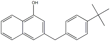 3-(4-tert-Butylbenzyl)-1-naphthol 结构式