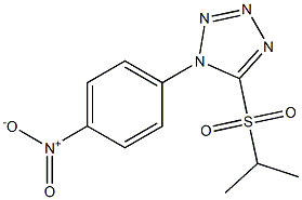 Isopropyl 1-(4-nitrophenyl)-1H-tetrazol-5-yl sulfone Structure
