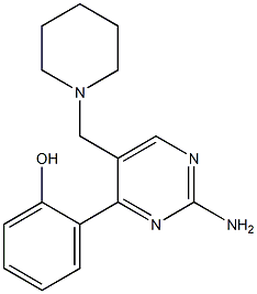 2-[2-Amino-5-[piperidinomethyl]pyrimidin-4-yl]phenol