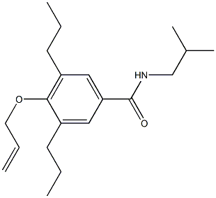 4-(Allyloxy)-3,5-dipropyl-N-isobutylbenzamide Structure
