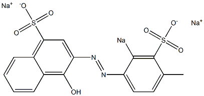 4-Hydroxy-3-[(2-sodiosulfo-4-methylphenyl)azo]naphthalene-1-sulfonic acid sodium salt