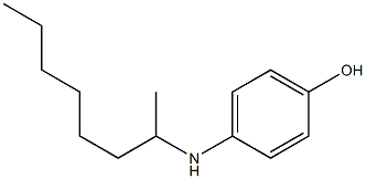 4-[(1-Methylheptyl)amino]phenol,,结构式
