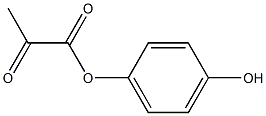 2-Oxopropanoic acid 4-hydroxyphenyl ester Struktur