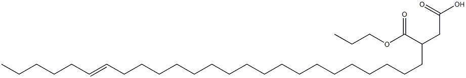 3-(19-Pentacosenyl)succinic acid 1-hydrogen 4-propyl ester Struktur