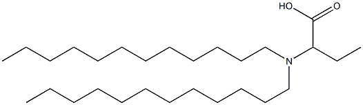 2-(Didodecylamino)butyric acid Struktur