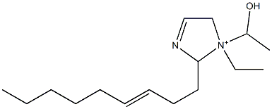 1-Ethyl-1-(1-hydroxyethyl)-2-(3-nonenyl)-3-imidazoline-1-ium Struktur