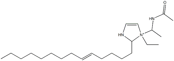 1-[1-(Acetylamino)ethyl]-1-ethyl-2-(5-tetradecenyl)-4-imidazoline-1-ium|