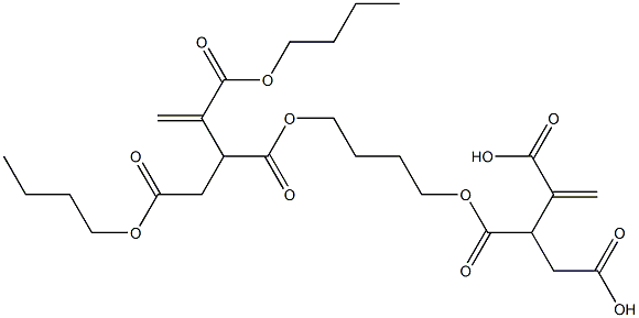 3,3'-[1,4-Butanediylbis(oxycarbonyl)]bis(1-butene-2,4-dicarboxylic acid dibutyl) ester,,结构式