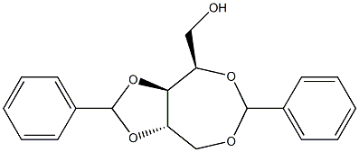 1-O,4-O:2-O,3-O-Dibenzylidene-D-xylitol Struktur