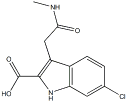 6-Chloro-3-[methylcarbamoylmethyl]-1H-indole-2-carboxylic acid