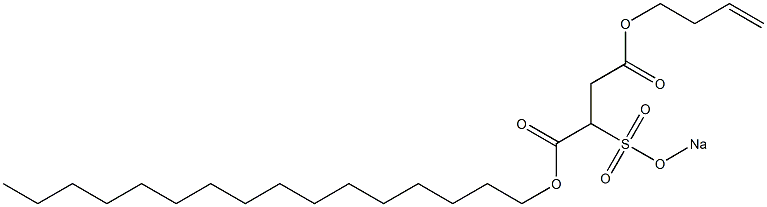 2-(Sodiosulfo)succinic acid 1-hexadecyl 4-(3-butenyl) ester Structure
