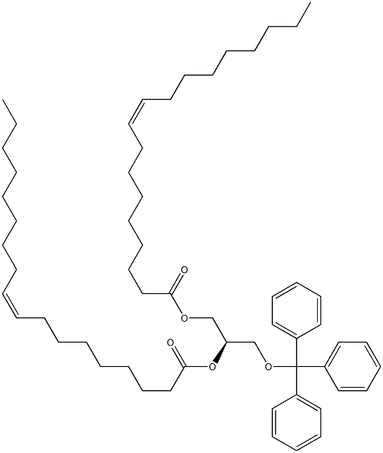 [R,(-)]-1-O,2-O-Dioleoyl-3-O-trityl-D-glycerol Struktur