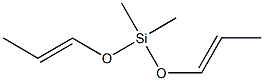 Dimethylbis[(E)-1-propenyloxy]silane,,结构式