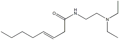 N-[2-(Diethylamino)ethyl]-3-octenamide,,结构式