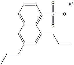 6,8-Dipropyl-1-naphthalenesulfonic acid potassium salt,,结构式
