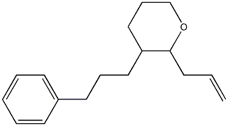  2-Allyl-3-(3-phenylpropyl)tetrahydro-2H-pyran