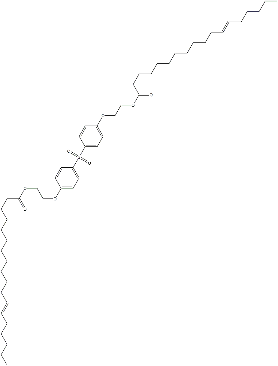 Bis[4-[2-(12-octadecenoyloxy)ethoxy]phenyl] sulfone Structure