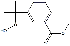 m-(1-Hydroperoxy-1-methylethyl)benzoic acid methyl ester Structure