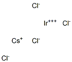 塩化イリジウム(III)セシウム 化学構造式