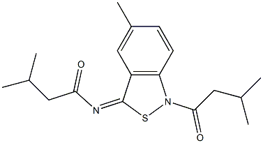 5-Methyl-1-isovaleryl-3(1H)-isovalerylimino-2,1-benzisothiazole