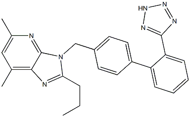 5,7-Dimethyl-2-propyl-3-[[2'-(2H-tetrazol-5-yl)-1,1'-biphenyl-4-yl]methyl]-3H-imidazo[4,5-b]pyridine