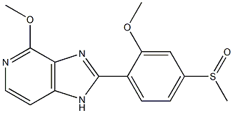 4-Methoxy-2-(2-methoxy-4-methylsulfinylphenyl)-1H-imidazo[4,5-c]pyridine,,结构式